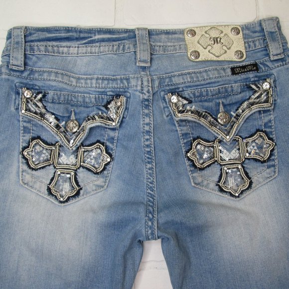 Miss Me Denim - Miss Me Boyfriend Skinny Ankle Cross Jeans